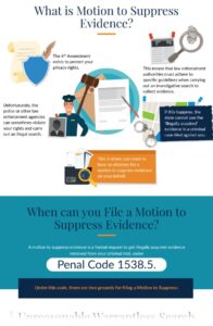 infographic of motion to suppress explanation